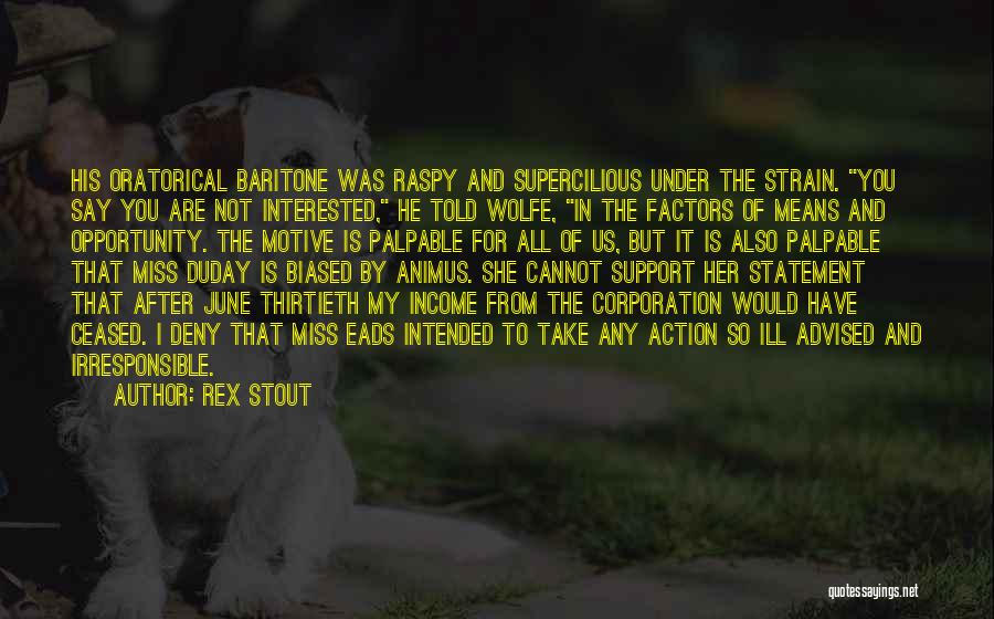 Istorije Za Quotes By Rex Stout