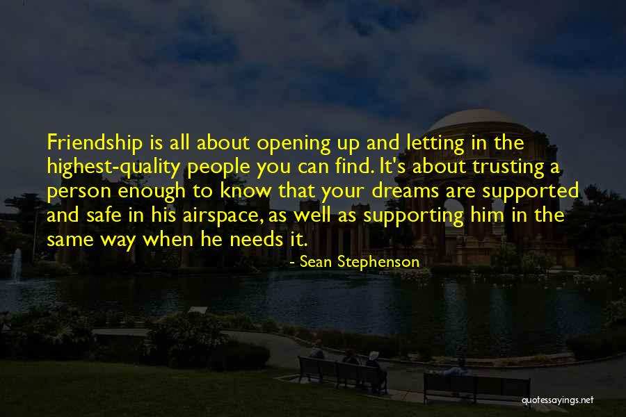 It All About Friendship Quotes By Sean Stephenson