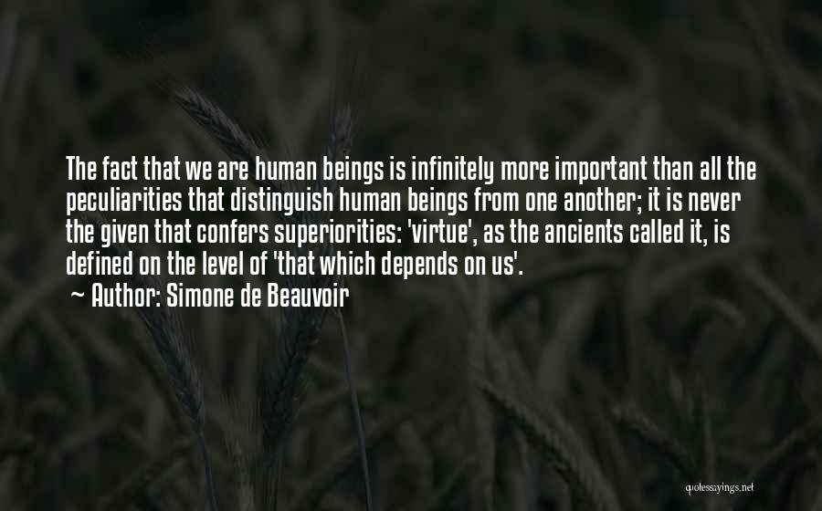 It All Depends Quotes By Simone De Beauvoir