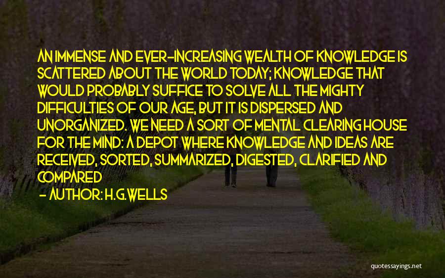 It All Mental Quotes By H.G.Wells