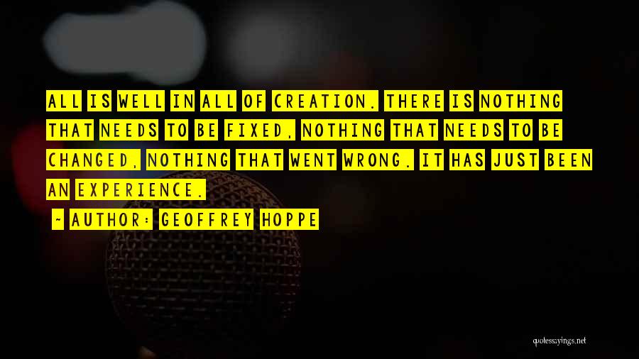 It All Went Wrong Quotes By Geoffrey Hoppe