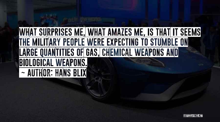 It Amazes Me Quotes By Hans Blix