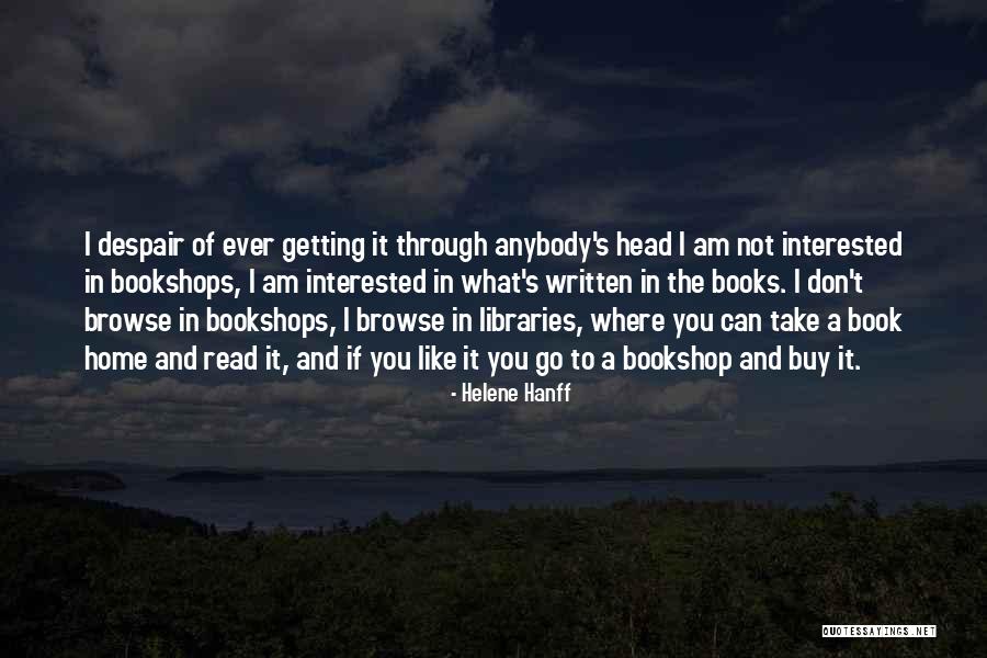 It Bookstore Quotes By Helene Hanff It Bookstore Quotes By Helene Hanff