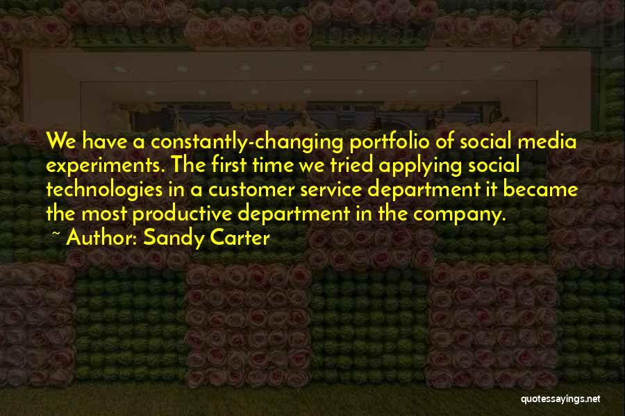 It Customer Service Quotes By Sandy Carter