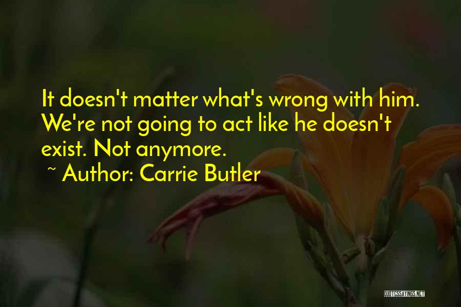 It Doesn't Matter Anymore Quotes By Carrie Butler