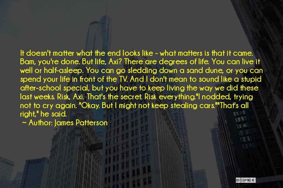 It Doesn't Matter Where You Came From Quotes By James Patterson