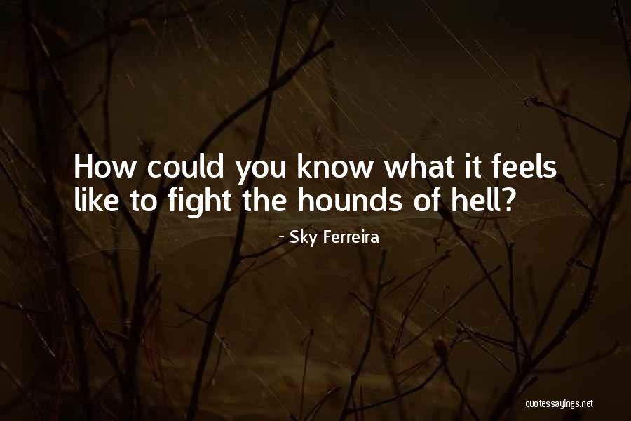 It Feels Like Hell Quotes By Sky Ferreira