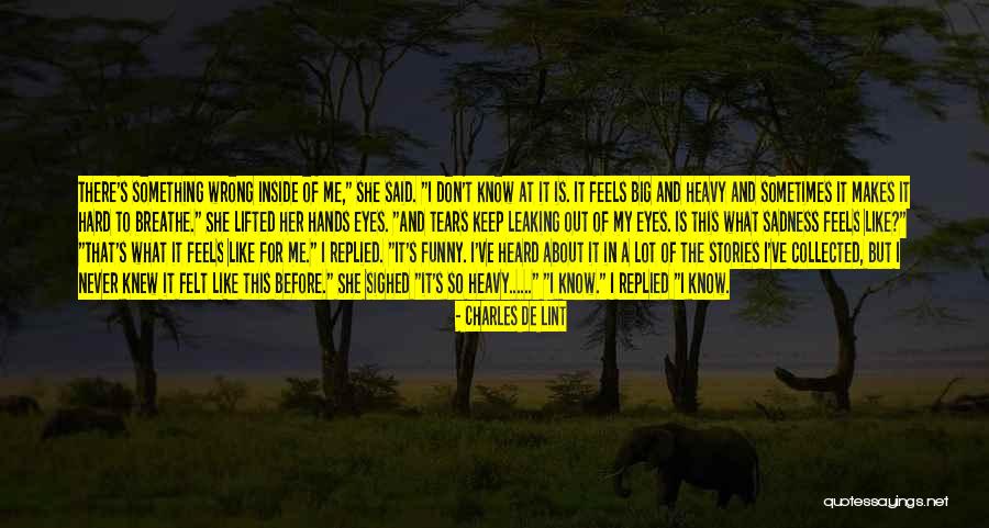 It Feels So Wrong Quotes By Charles De Lint It Feels So Wrong Quotes By Charles De Lint