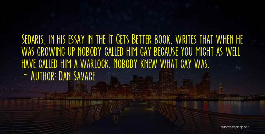 It Gets Better Book Quotes By Dan Savage
