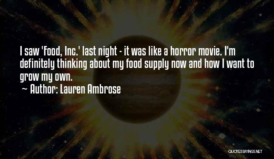 It Horror Movie Quotes By Lauren Ambrose
