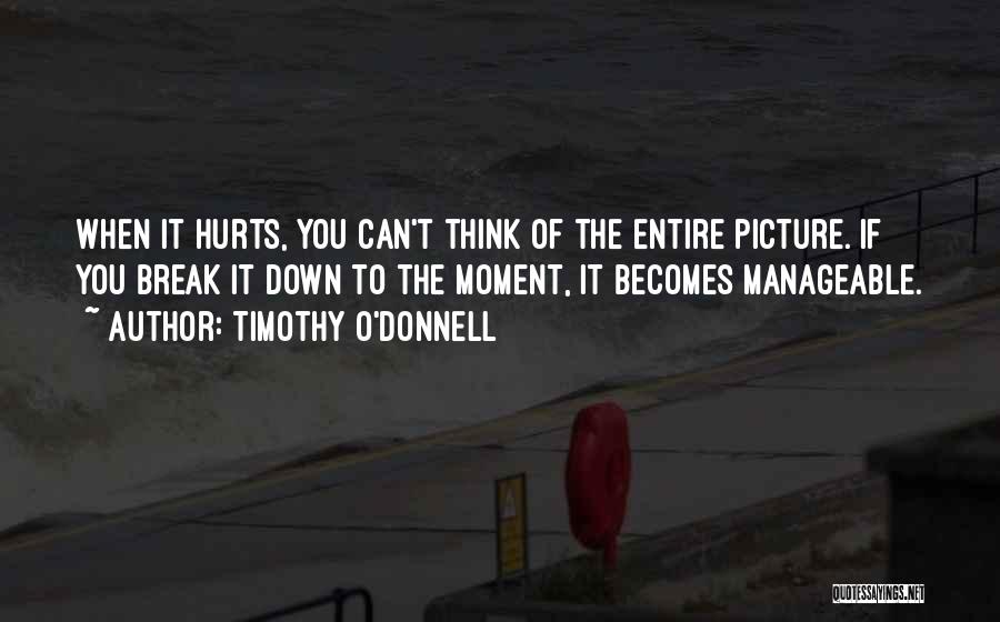 It Hurts But It's For The Best Quotes By Timothy O'Donnell