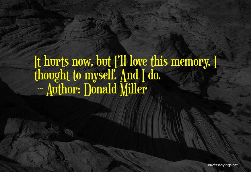 It Hurts Now Quotes By Donald Miller