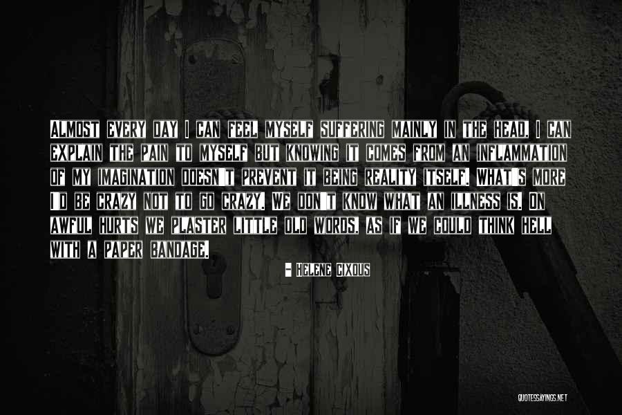 It Hurts Only For A Little While Quotes By Helene Cixous It Hurts Only For A Little While Quotes By Helene Cixous