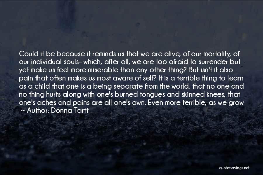 It Hurts The Most Quotes By Donna Tartt