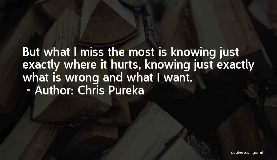 It Hurts To Miss Someone Quotes By Chris Pureka