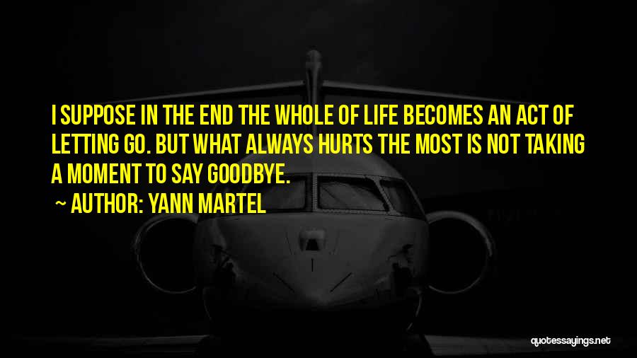 It Hurts To Say Goodbye Quotes By Yann Martel