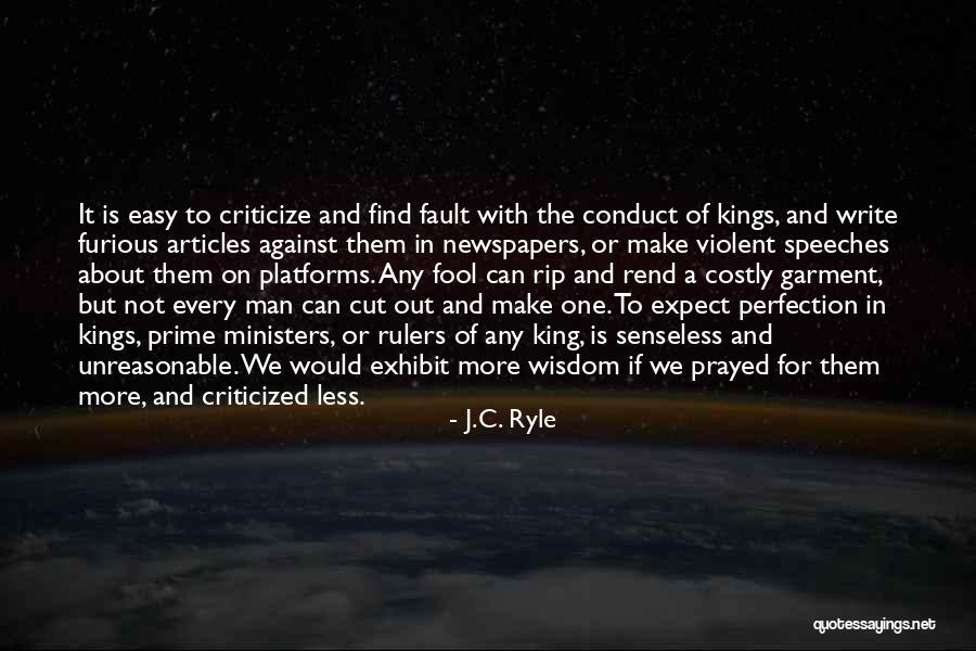 It Is Easy To Criticize Quotes By J.C. Ryle It Is Easy To Criticize Quotes By J.C. Ryle