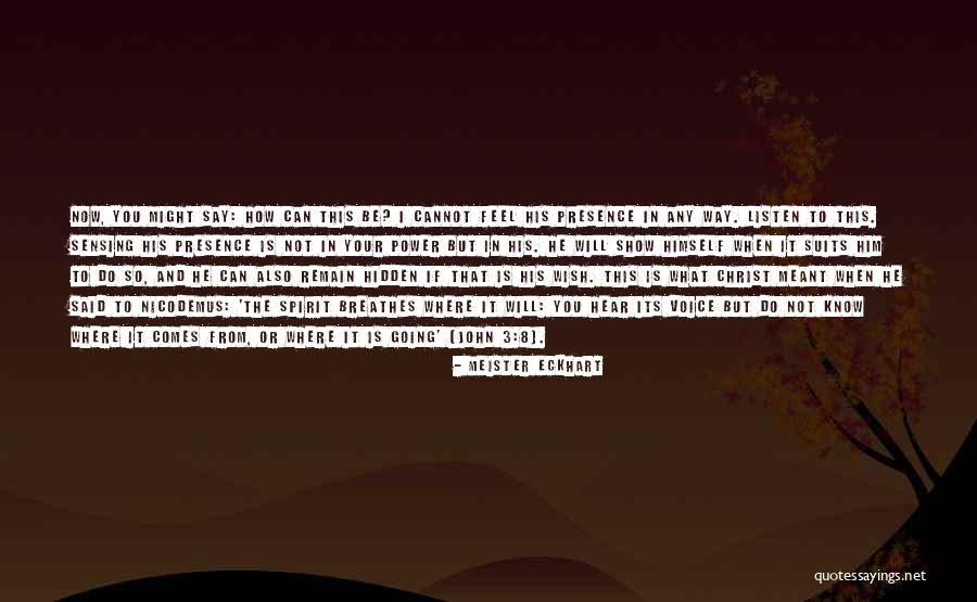 It Is Meant To Be But Not Now Quotes By Meister Eckhart It Is Meant To Be But Not Now Quotes By Meister Eckhart
