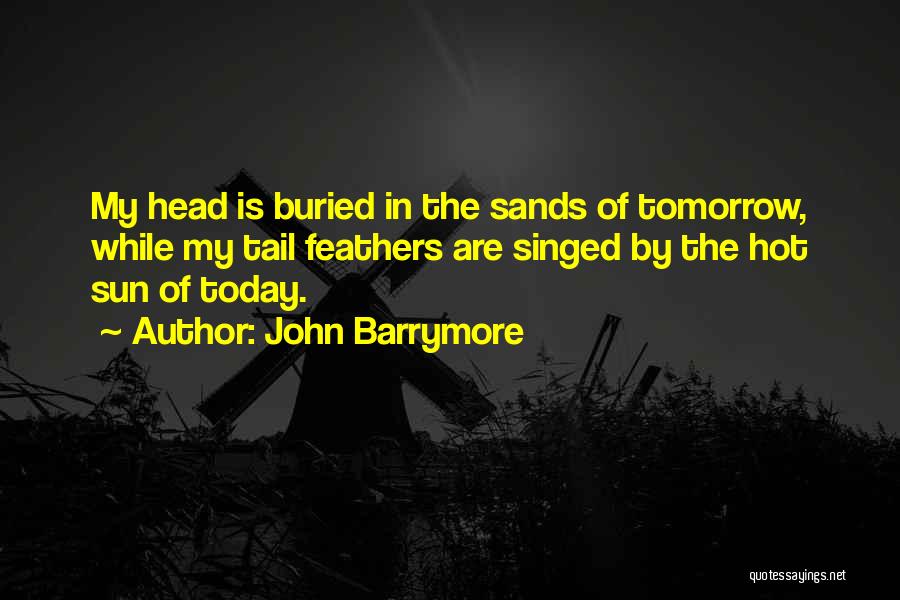 It Is So Hot Today Quotes By John Barrymore