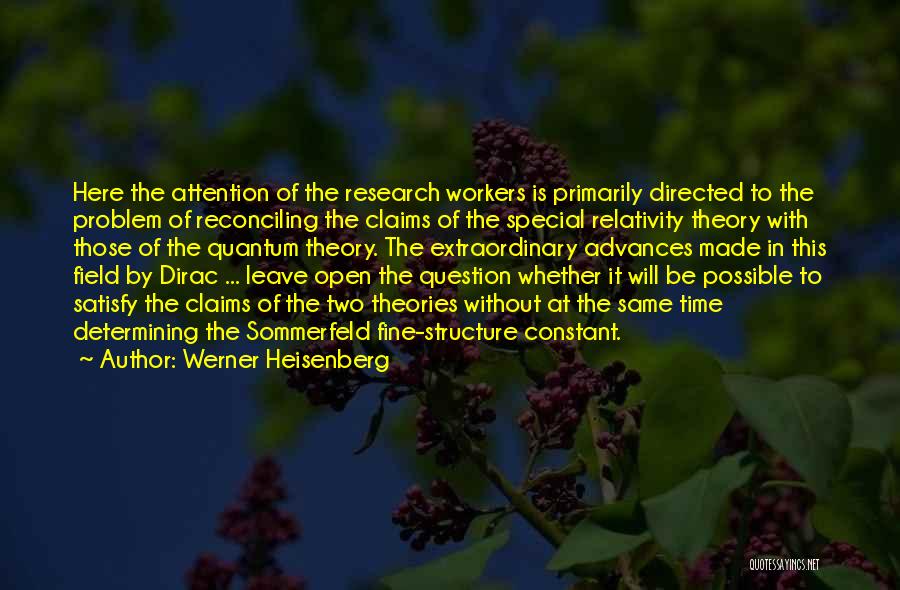 It Is Time To Leave Quotes By Werner Heisenberg