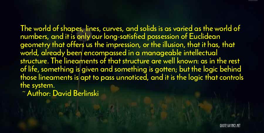 It Is Well Quotes By David Berlinski