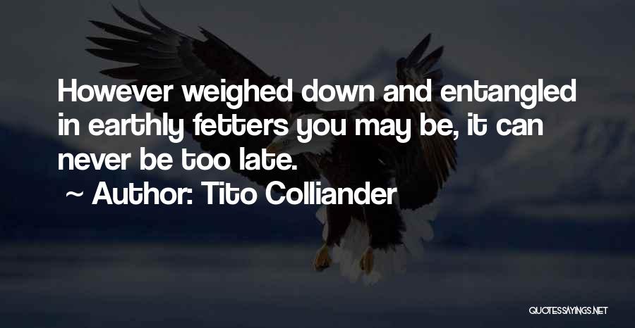 It May Be Too Late Quotes By Tito Colliander
