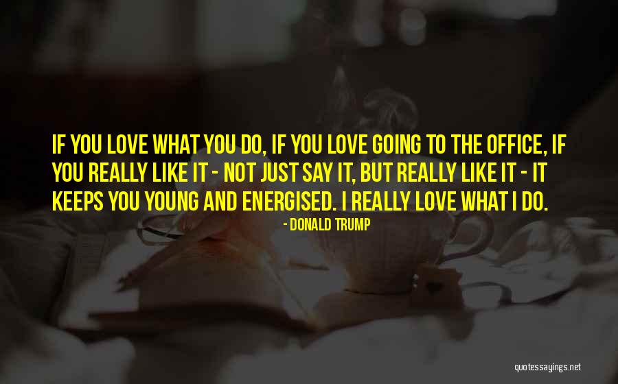 It Not Just Love Quotes By Donald Trump