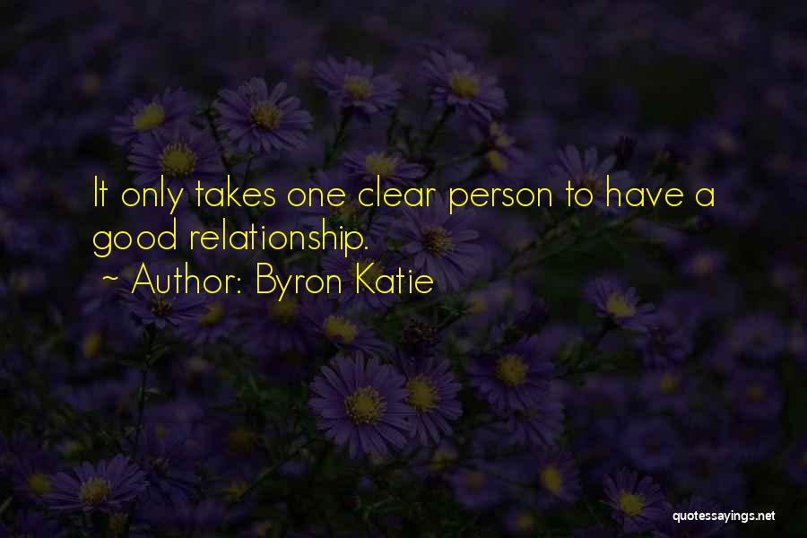 It Only Takes One Person Quotes By Byron Katie