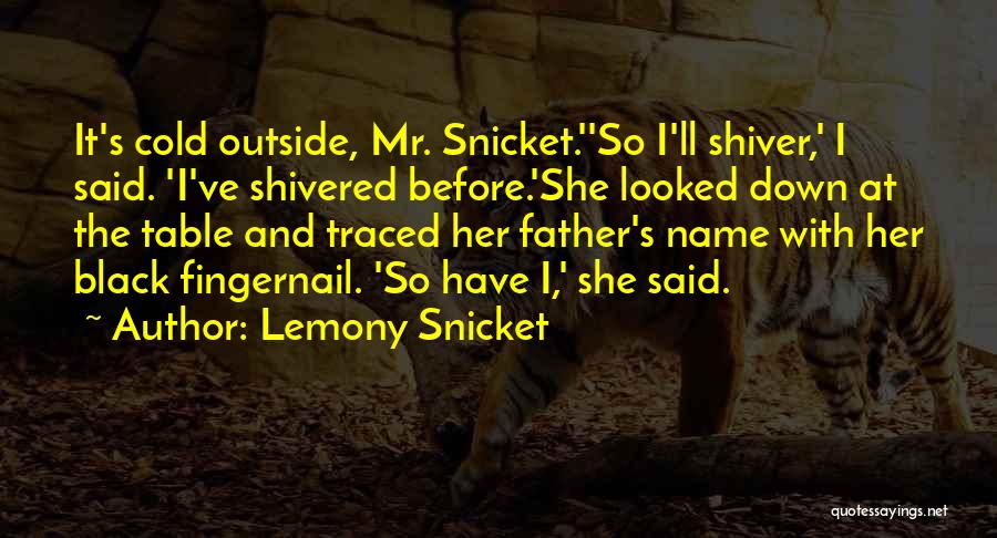 It So Cold Quotes By Lemony Snicket