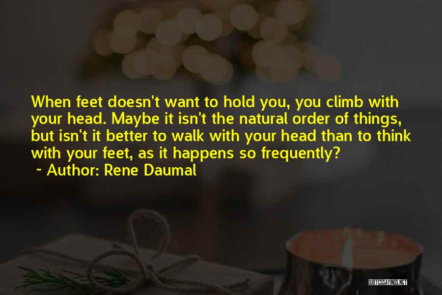 It The Climb Quotes By Rene Daumal