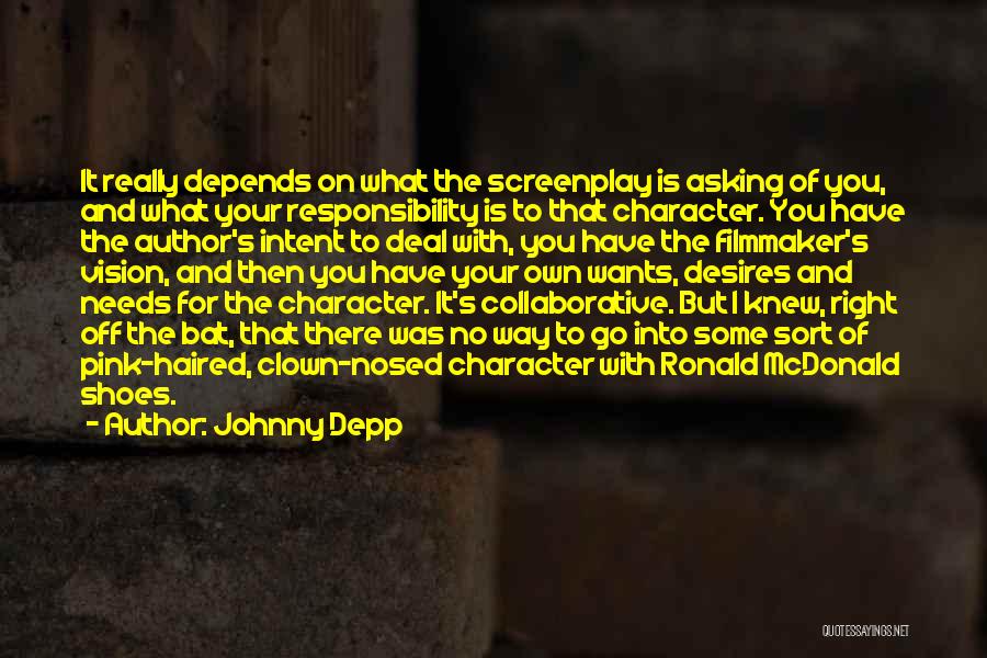 It The Clown Quotes By Johnny Depp