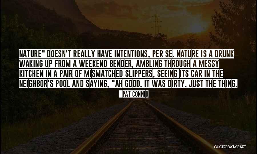 It Was A Good Weekend Quotes By Pat Connid It Was A Good Weekend Quotes By Pat Connid