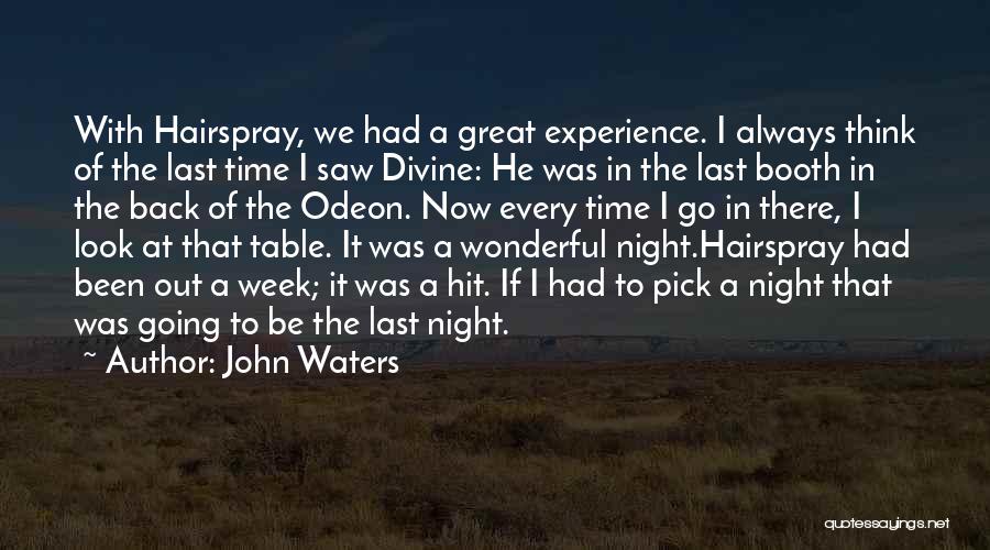 It Was A Great Experience Quotes By John Waters