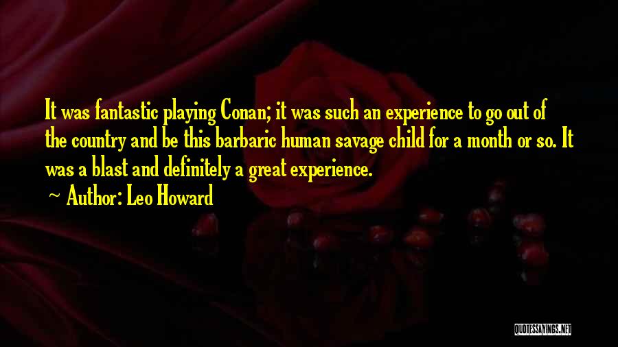 It Was A Great Experience Quotes By Leo Howard