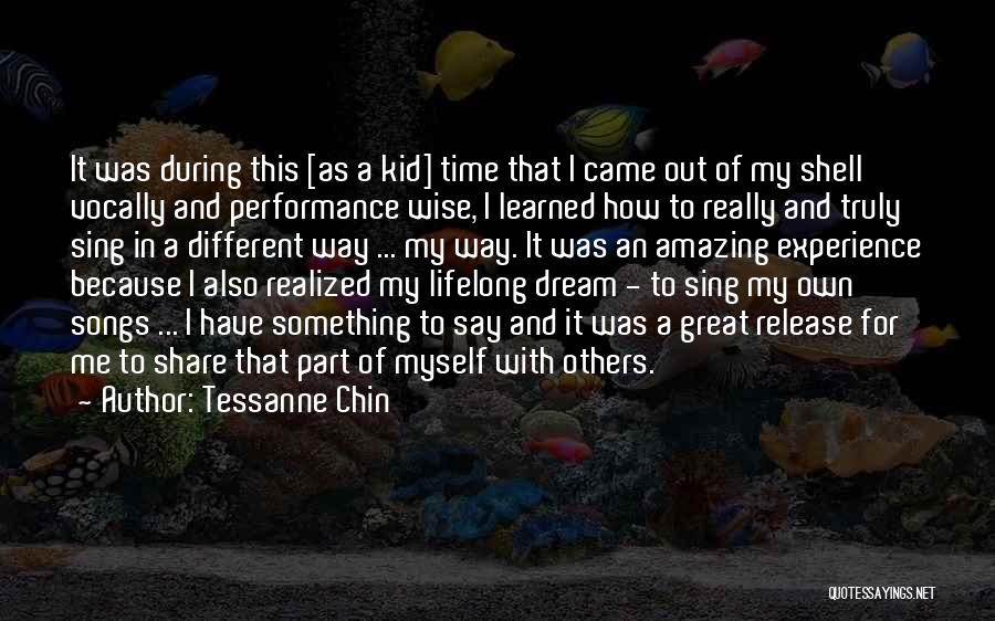 It Was A Great Experience Quotes By Tessanne Chin