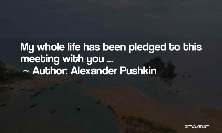 It Was Fate Meeting You Quotes By Alexander Pushkin