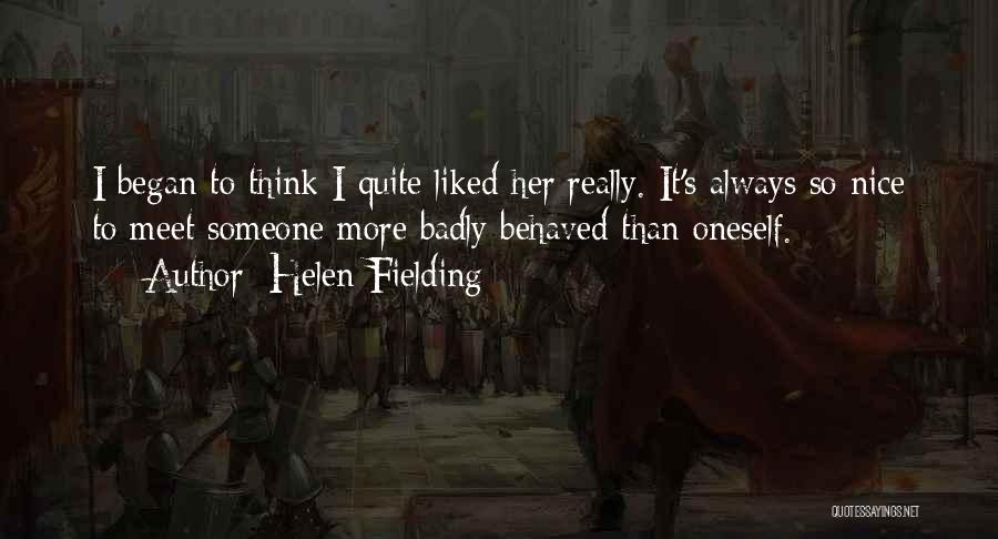 It Was Nice To Meet You Quotes By Helen Fielding