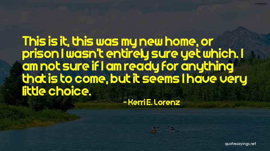 It Wasn't My Choice Quotes By Kerri E. Lorenz It Wasn't My Choice Quotes By Kerri E. Lorenz