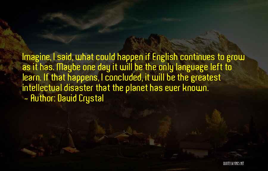 It Will Happen Quotes By David Crystal