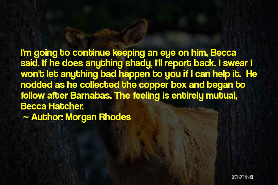 It Won't Happen Quotes By Morgan Rhodes