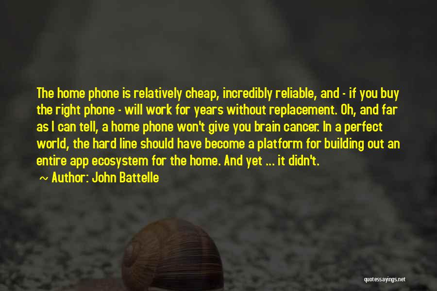 It Won't Work Out Quotes By John Battelle