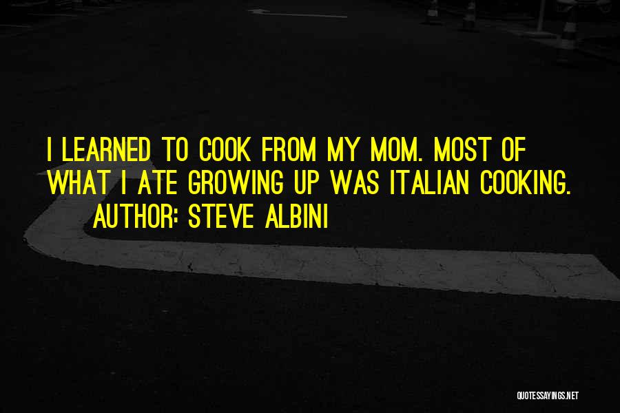 Italian Cooking Quotes By Steve Albini