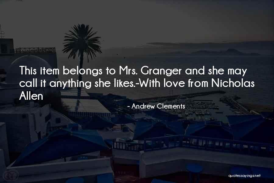 Item Quotes By Andrew Clements Item Quotes By Andrew Clements