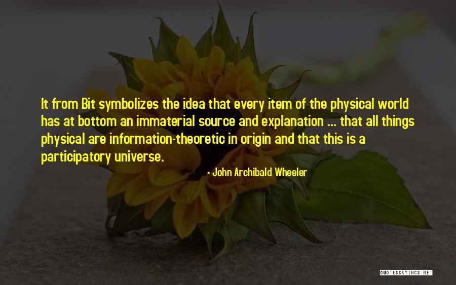Item Quotes By John Archibald Wheeler Item Quotes By John Archibald Wheeler