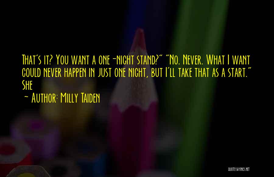 It'll Never Happen Quotes By Milly Taiden