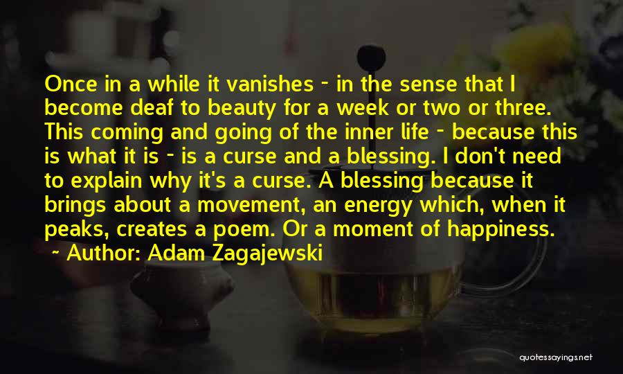 It's A Blessing And A Curse Quotes By Adam Zagajewski