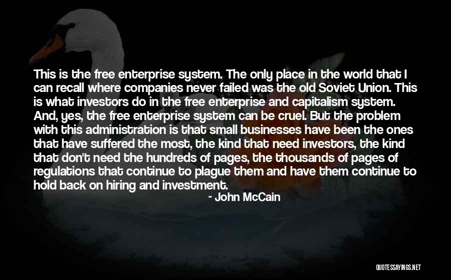 It's A Cruel World Out There Quotes By John McCain