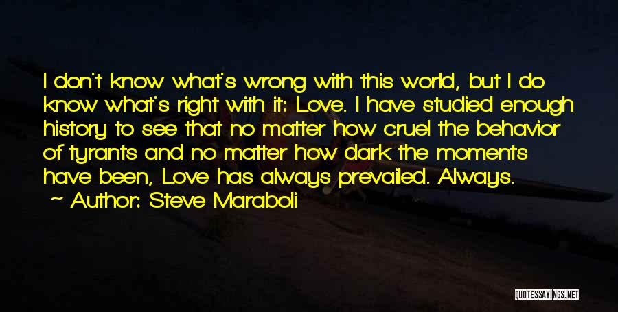 It's A Cruel World Out There Quotes By Steve Maraboli