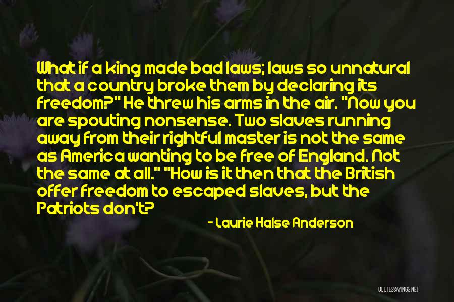 It's A Free Country Quotes By Laurie Halse Anderson