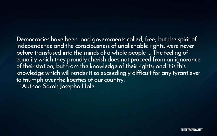 It's A Free Country Quotes By Sarah Josepha Hale